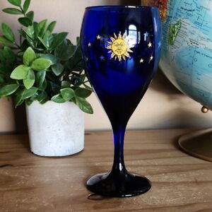 Vintage Libbey Celestial Stemmed Glass